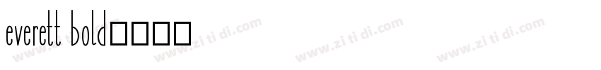 everett bold字体转换
